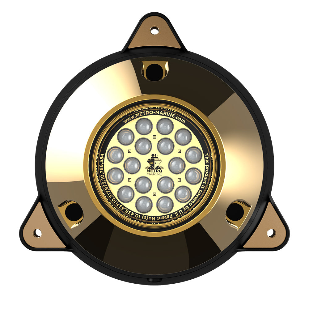 Metro Marine High-Output Surface Mount Underwater Light w/Intelligent Monochromatic LED's - Green, 90? Beam