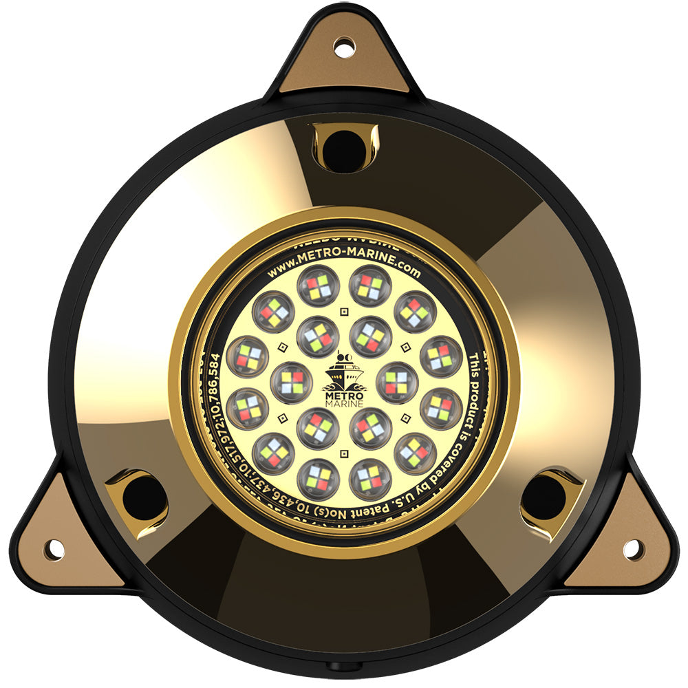 Metro Marine High-Output Surface Mount Underwater Light w/Intelligent Full Spectrum LED's - RGBW, 90? Beam