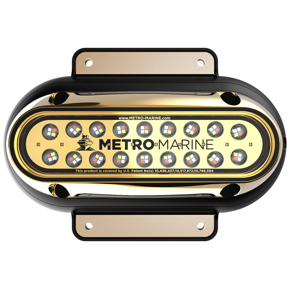 Metro Marine High-Output Elongated Surface Mount Light w/Intelligent Full Spectrum LED's - RGBW, 90? Beam