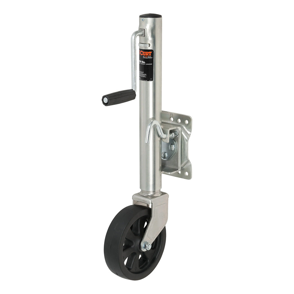 CURT Marine Jack w/8* Wheel - 1,500 lbs - Adjust Vertically 10"