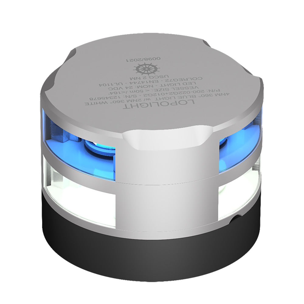 Lopolight 2nm 360 Degree Blue Dinner Light + 2nm 360 Degree White Light