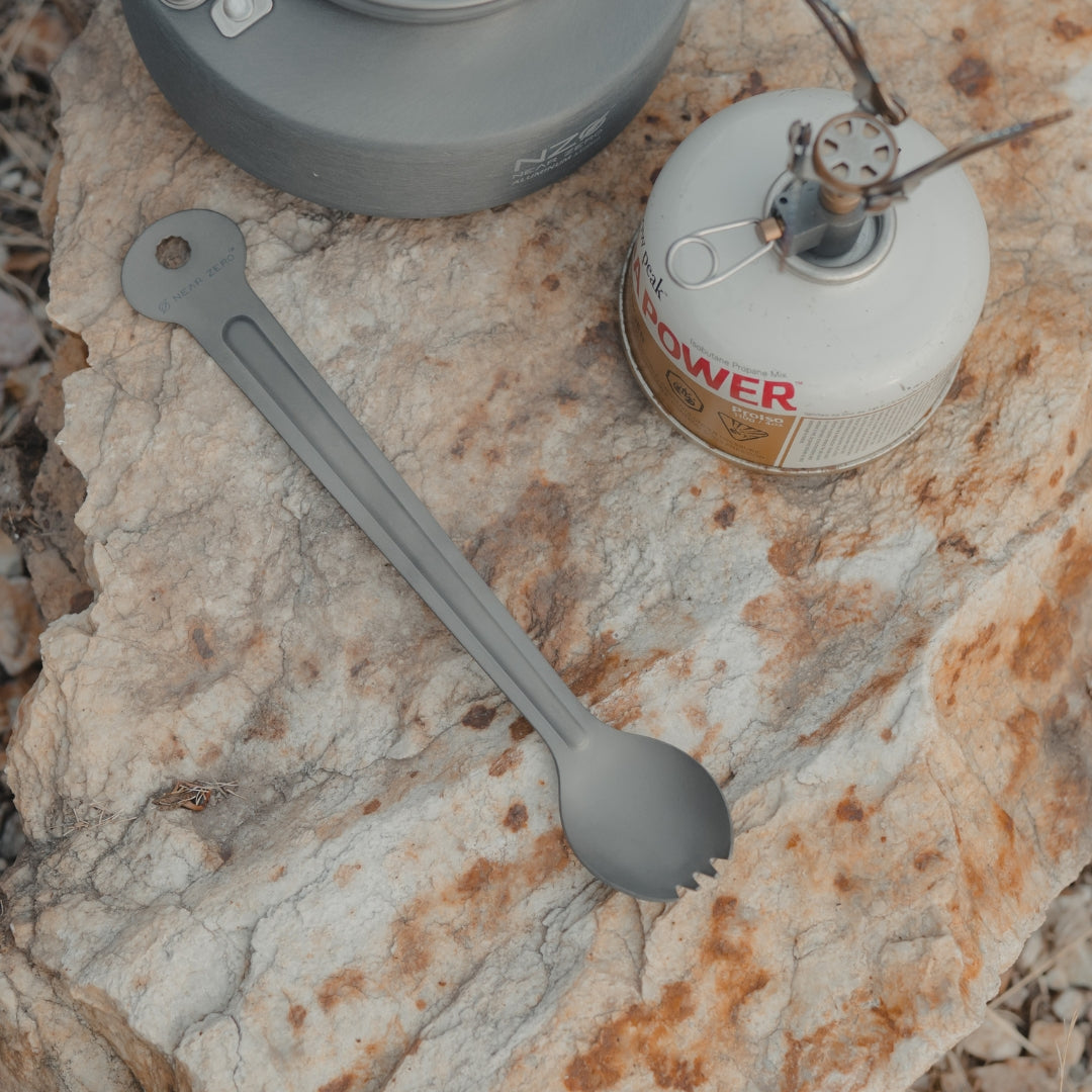Titanium Long-Handled Spork