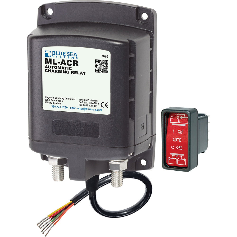 Blue Sea ML-ACR Automatic Charging Relay 12vDC 500A