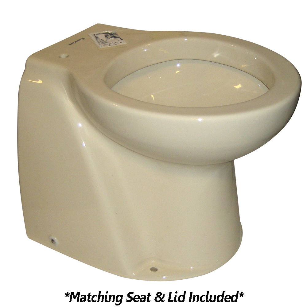 Raritan Atlantes Freedom? w/Vortex-Vac - Household Style - Bone - Remote Intake Pump - Momentary Handle - 12v