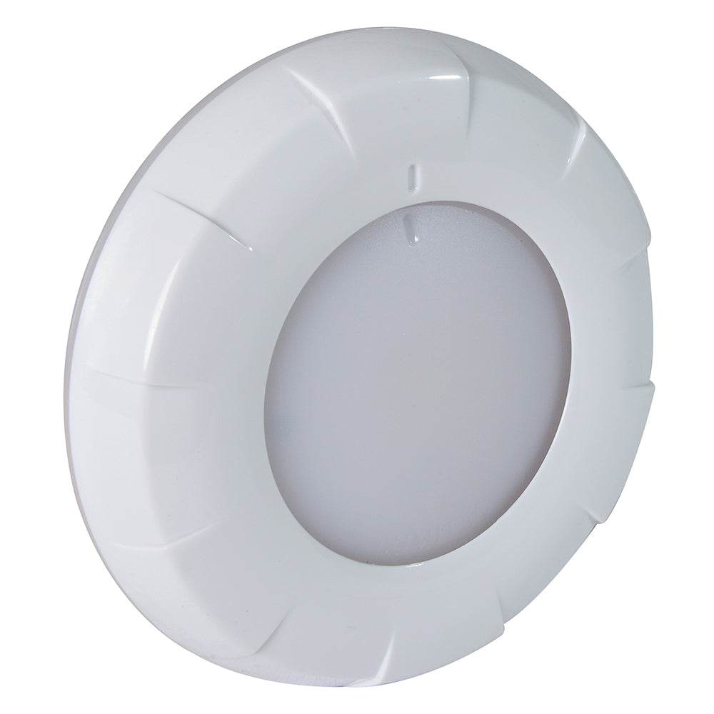 Lumitec Aurora Dome Light White LED Light White Finish 12/24v