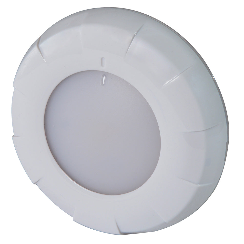 Lumitec Aurora Dome Light White LED Light White Finish 12/24v