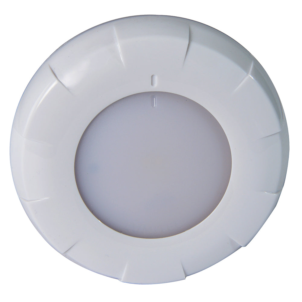 Lumitec Aurora Dome Light White LED Light White Finish 12/24v