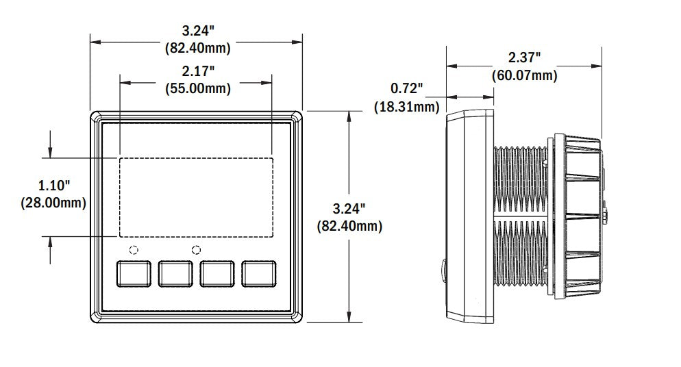 Blue Sea M2 DC Multimeter with State of Charge