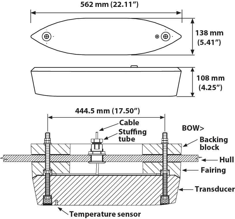Furuno R109LH Transducer