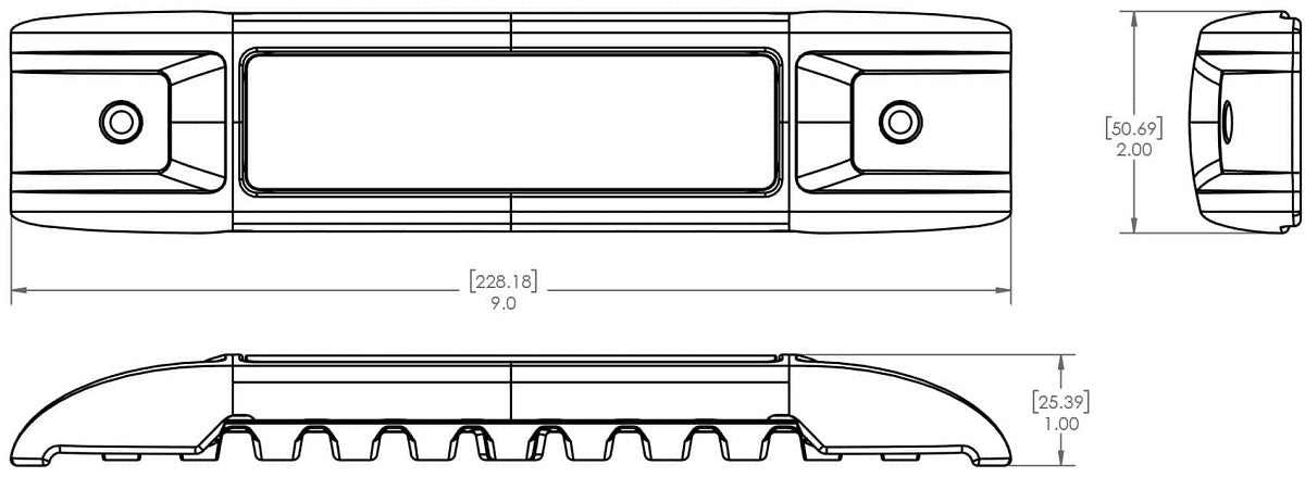 Lumitec Ibiza Utility Light White Finish White/Red LED's