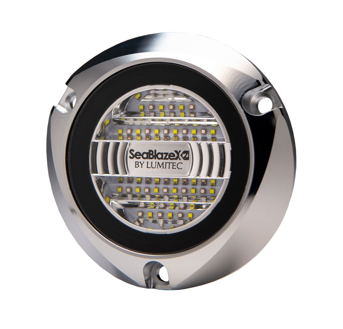Lumitec Seablaze X2 Dual Color Blue/White LED Surface Mount Polished Housing 12/24v