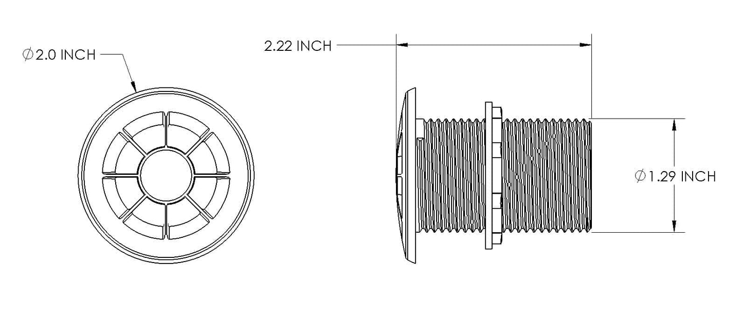 Lumitec Lutra Livewell Light Full-Color Spectrum 12v White housing