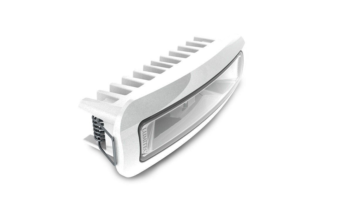 Lumitec Capri3 Flood Light White/Red LED's Dimmable Flush Mount White 12/24v