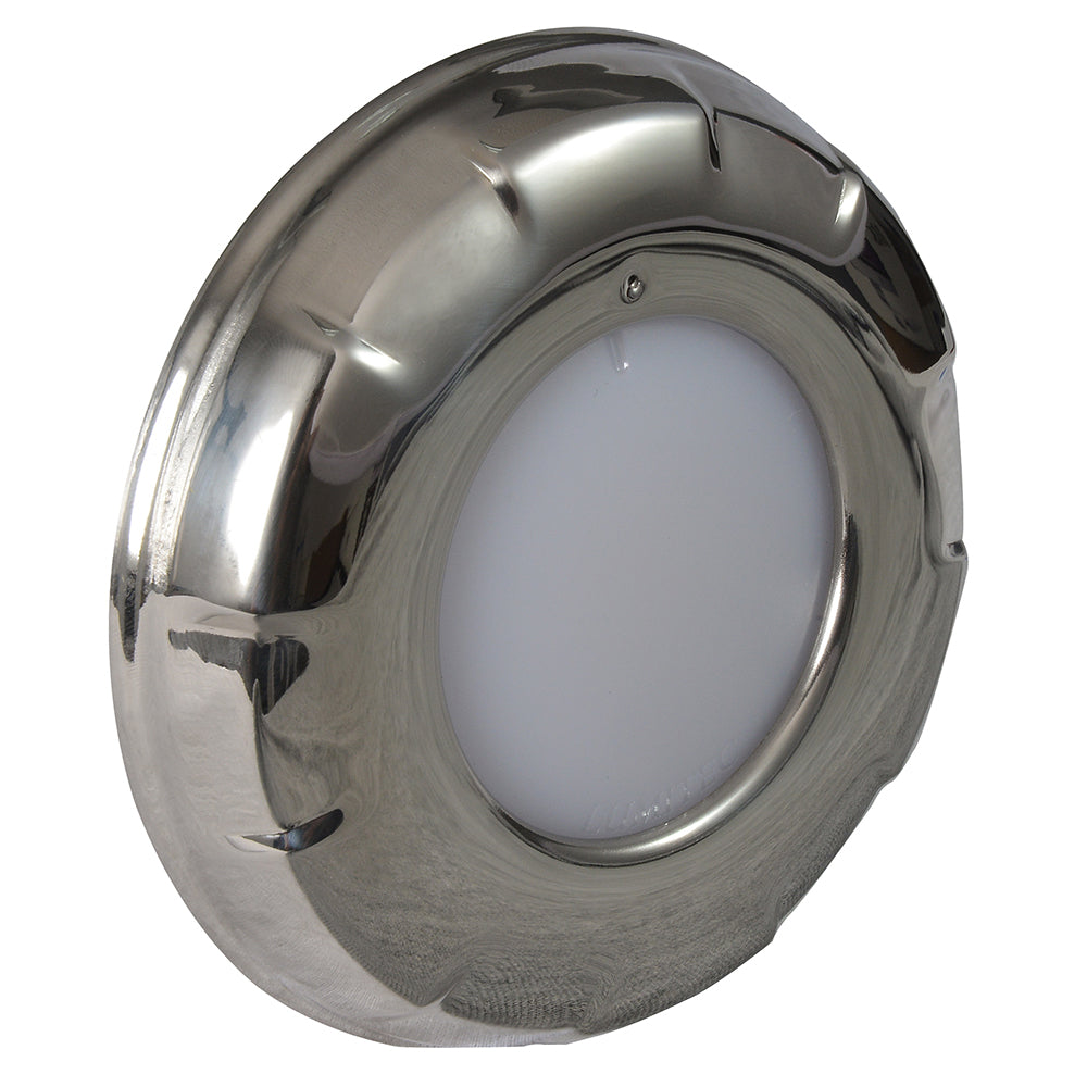 Lumitec Aurora Dome Light White/Blue LED Stainless Steel Finish