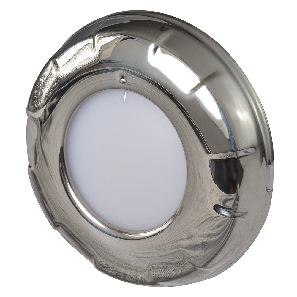 Lumitec Aurora Dome Light White/Blue LED Stainless Steel Finish