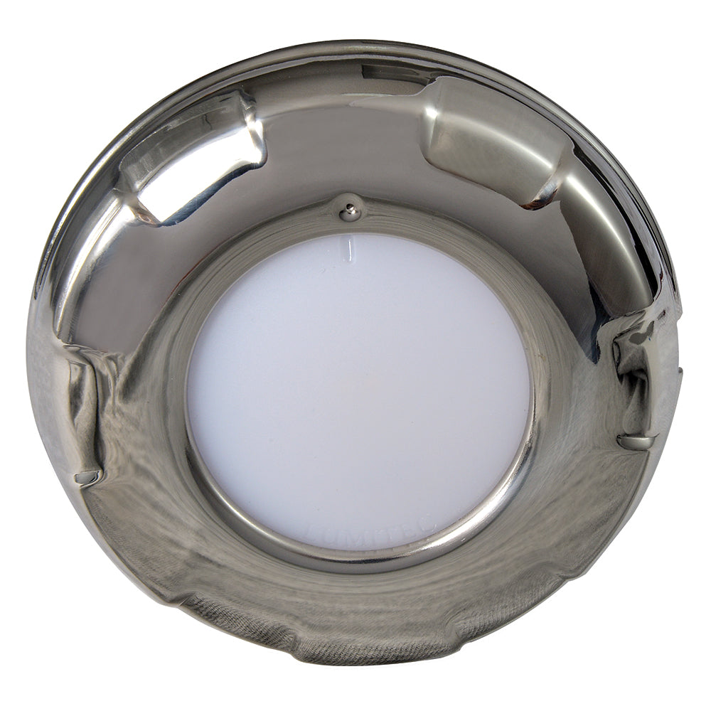 Lumitec Aurora Dome Light White/Red LED Stainless Finish 12/24v