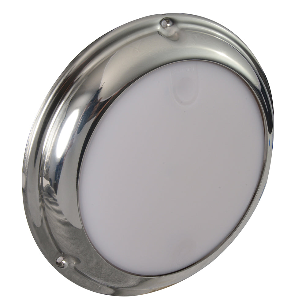 Lumitec Touch Dome White/Red LED Light Stainless Finish 12/24v
