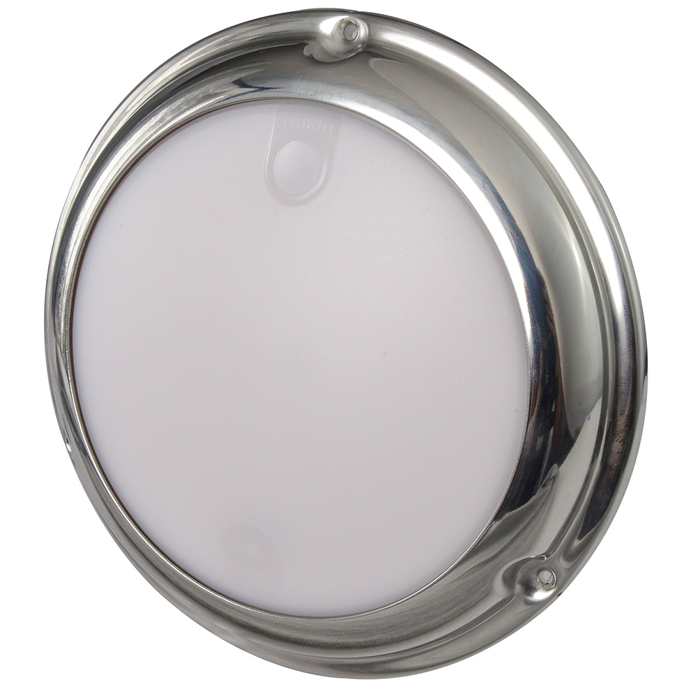Lumitec Touch Dome White/Red LED Light Stainless Finish 12/24v
