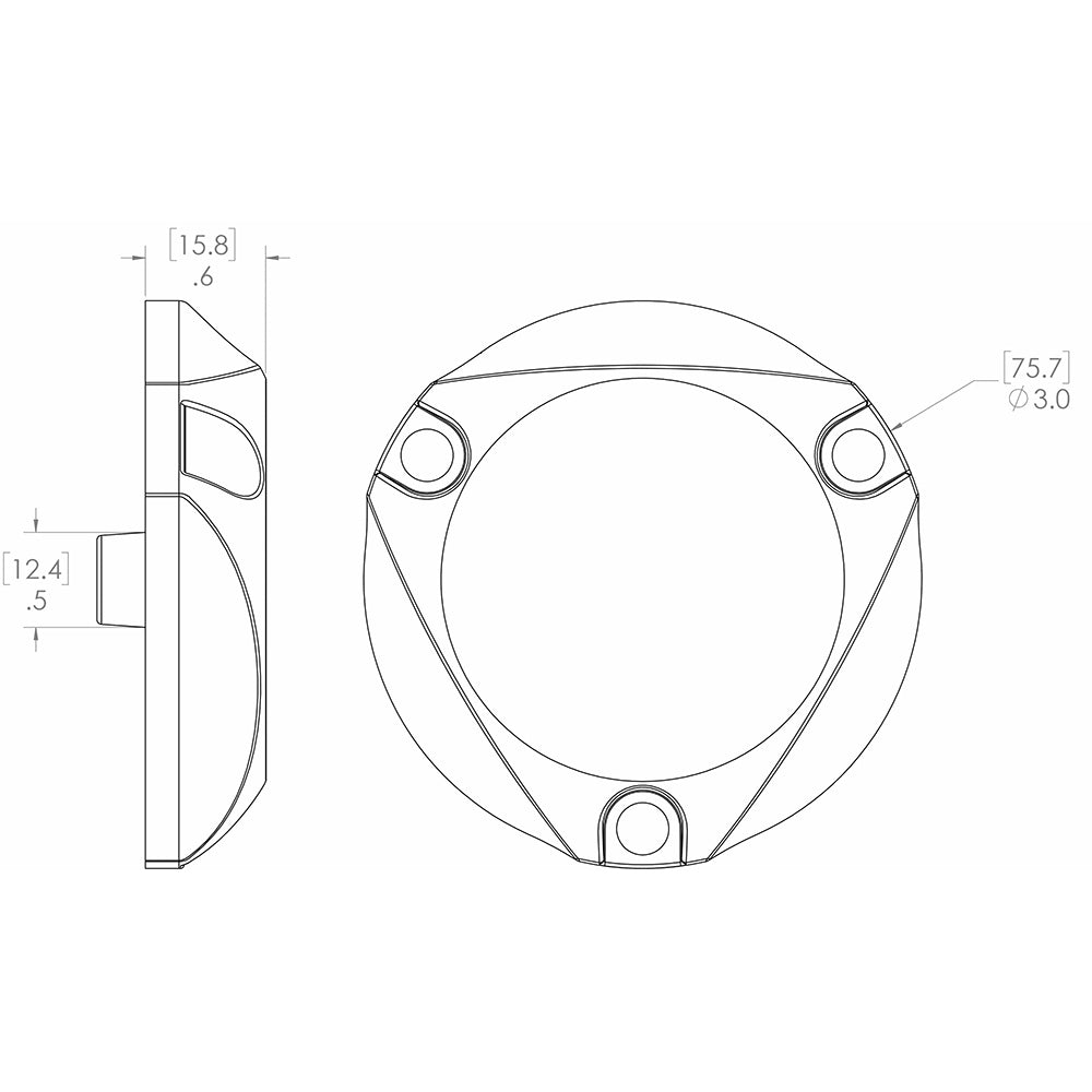 Lumitec Seablaze Mini White LED Underwater Light Brushed Finish 12/24v 2-Pack