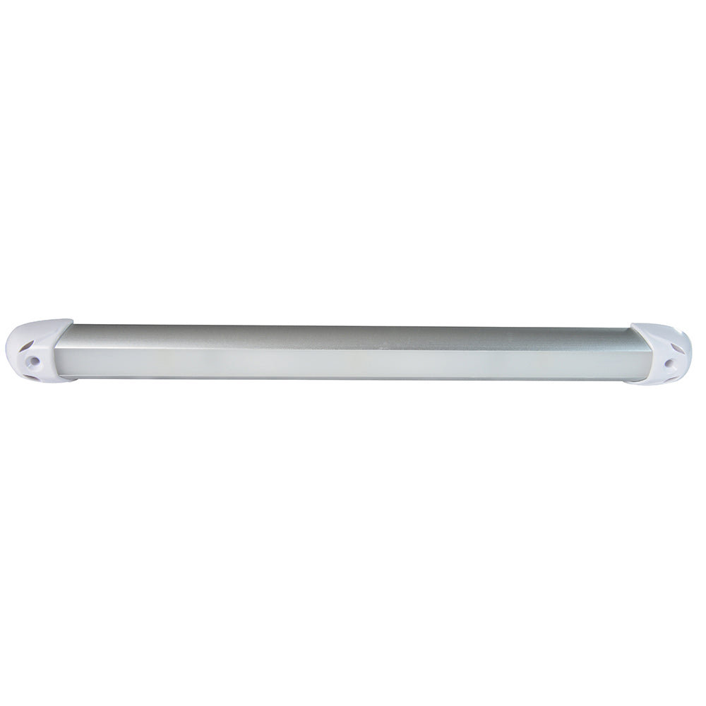 Lumitec RAIL2 12" Rail Light White/Red/Blue LED Brushed Finish 12/24v