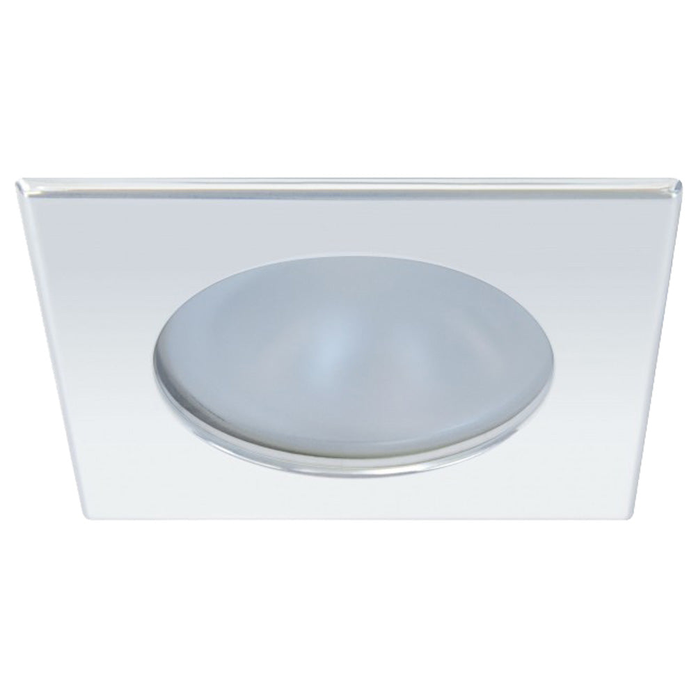 Quick Blake XP Downlight LED - 4W, IP66, Screw Mounted - Square Stainless Bezel, Round Daylight Light