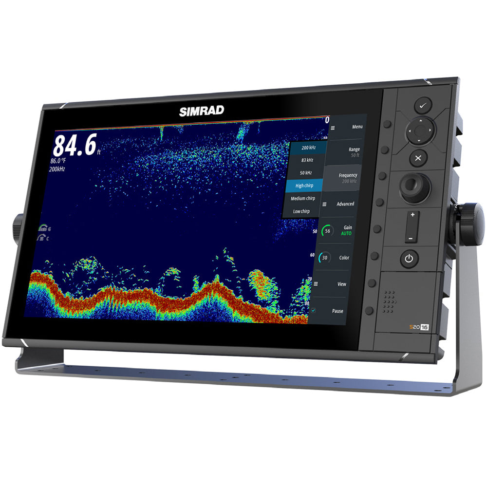 Simrad S2016 16" Fishfinder w/Broadband Sounder? Module & CHIRP Technology - Wide Screen