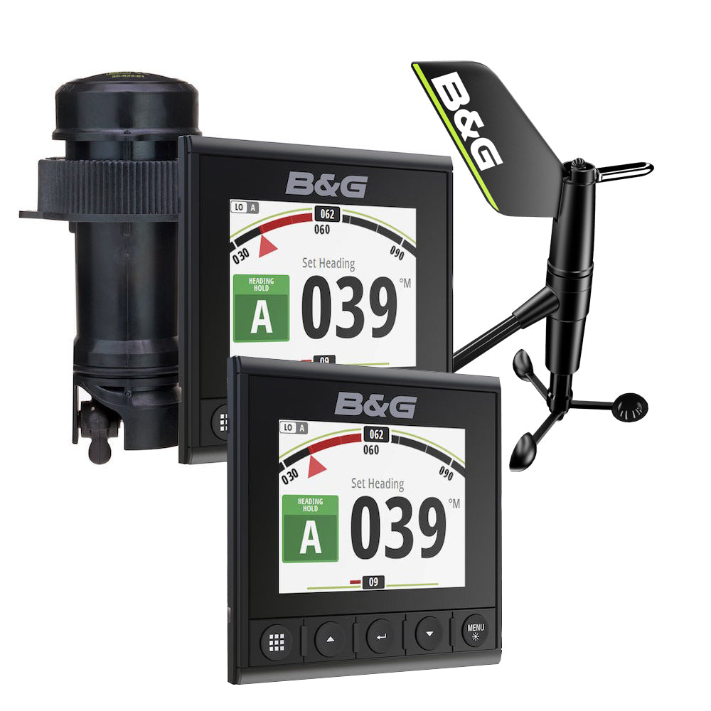 B&G Triton2 Speed, Depth & Wireless Wind System Pack - 2 Triton? 4.1" Color Display, DST810 Transducer, WS320 Wireless Wind Sensor & NMEA2000 Starter Kit