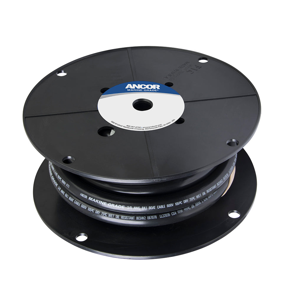 Ancor Tinned Copper Battery Cable, 3/0 AWG (81mm?) - Black - 50'