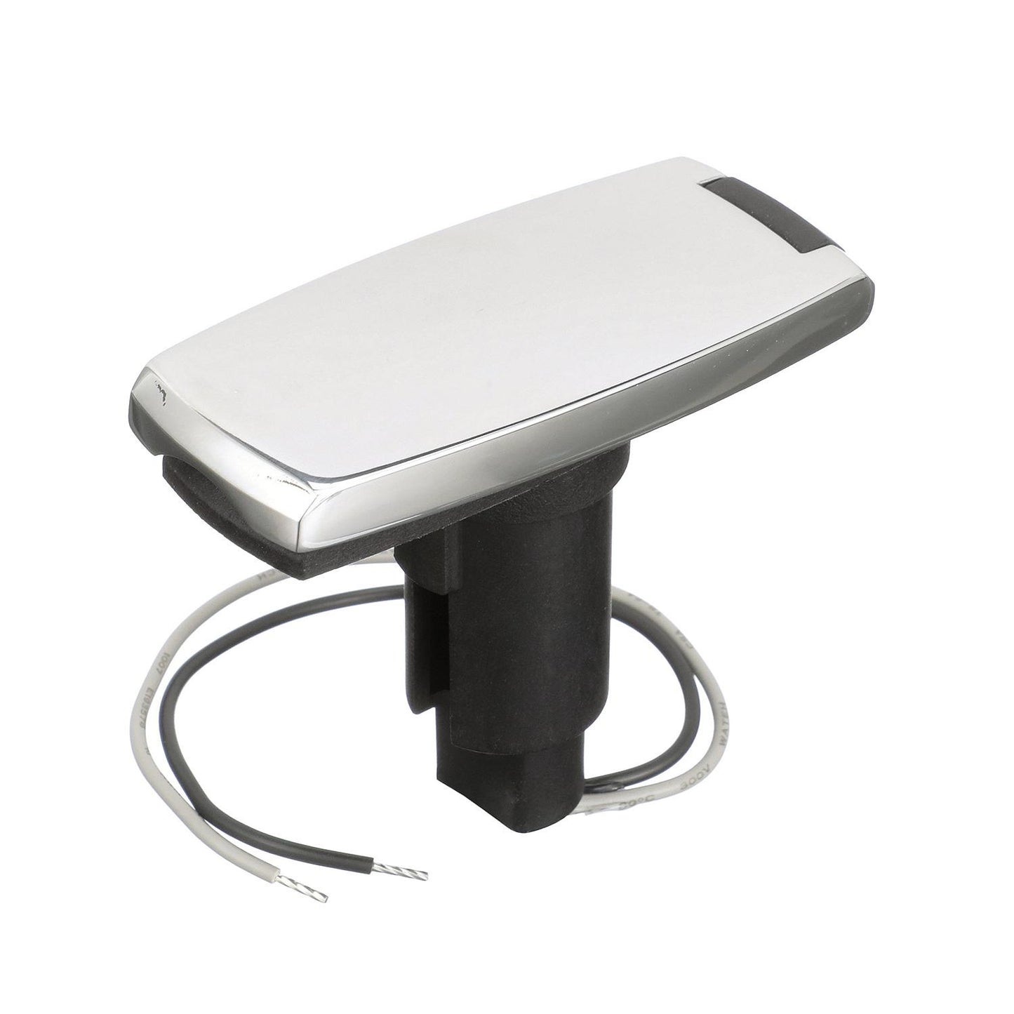 Attwood 910T Series Rectangle Base 2-Pin Over Mold 306 Stainless Steel Black Cover