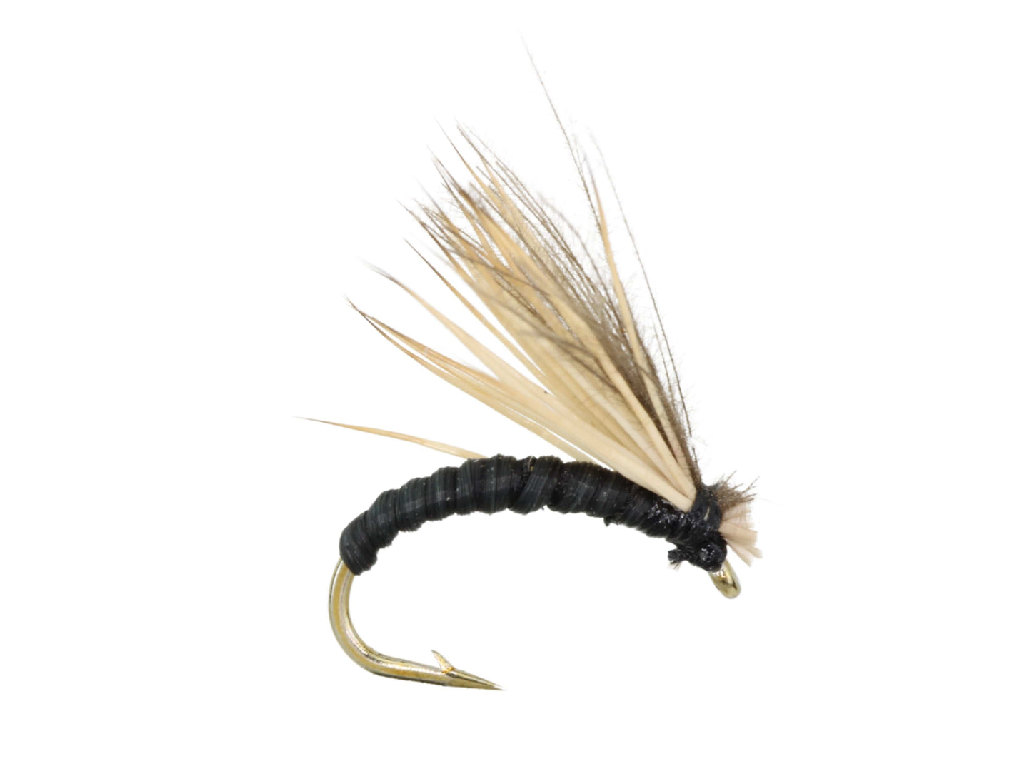 Elkwing Caddis, Size 16 | Black | Qty. 6 | Wild Water Fly Fishing