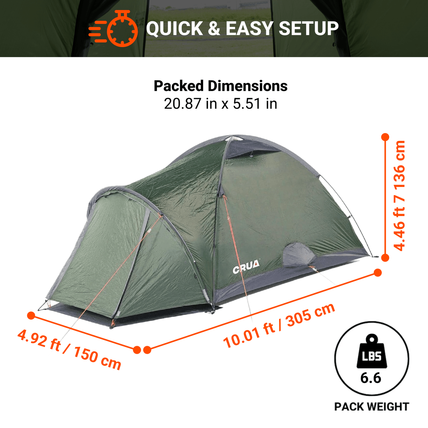 DUO | 2 PERSON CAMPING, DOME TENT
