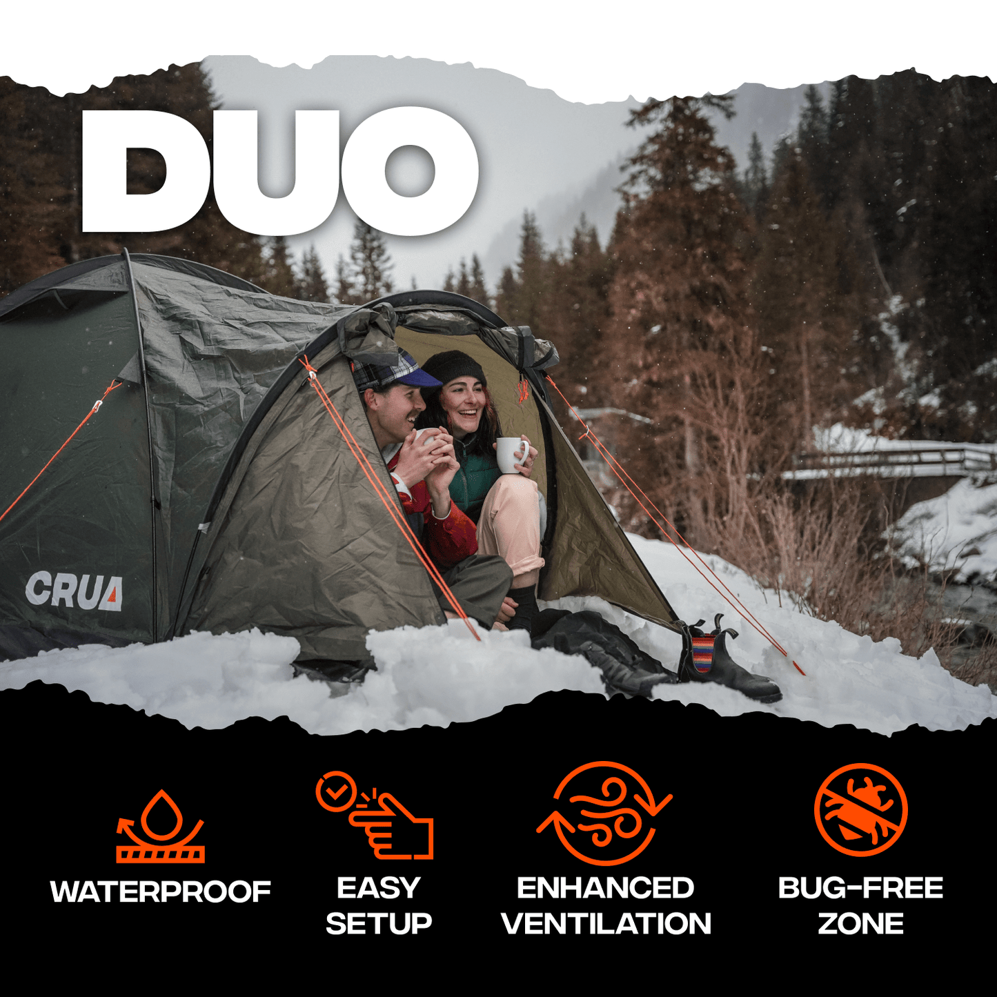 DUO | 2 PERSON CAMPING, DOME TENT