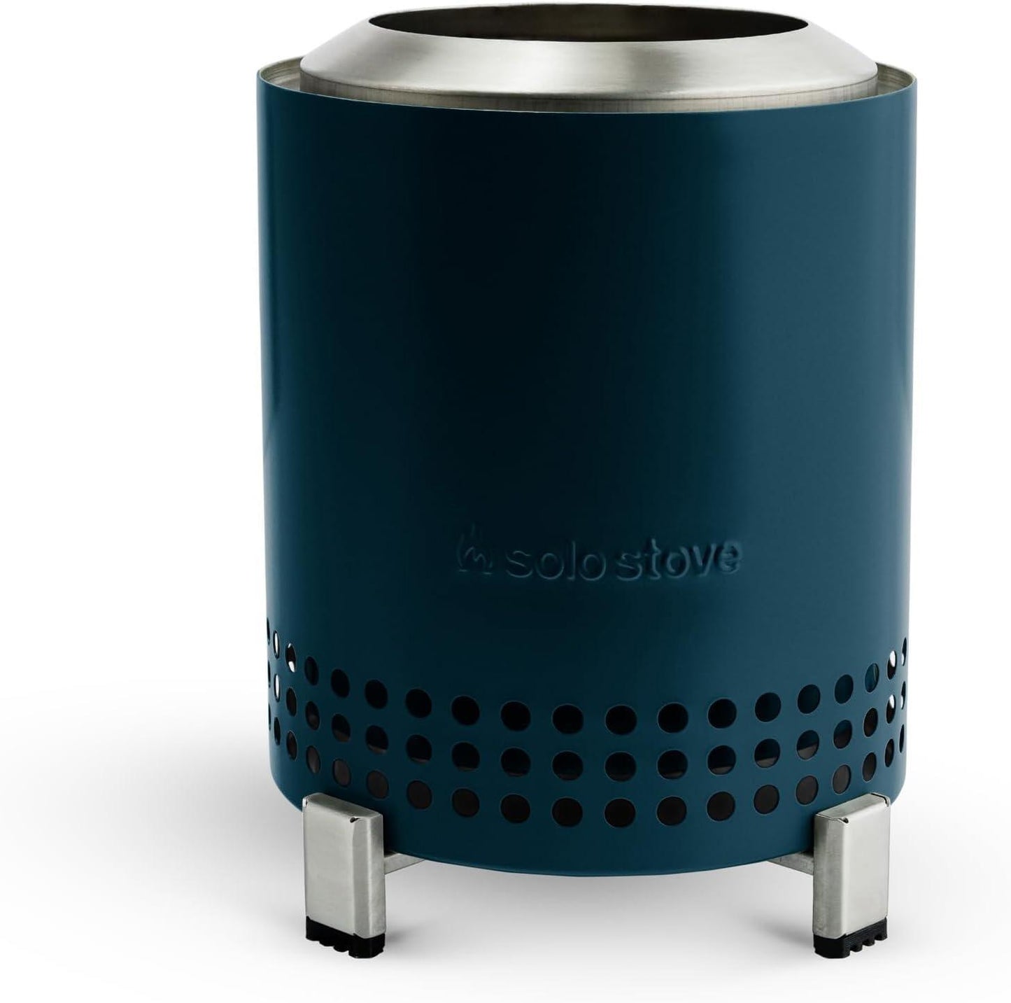 Solo Stove Mesa Tabletop Fire Pit with Stand | Low Smoke Outdoor Mini Fire for Urban & Suburbs | Fueled by Pellets or Wood