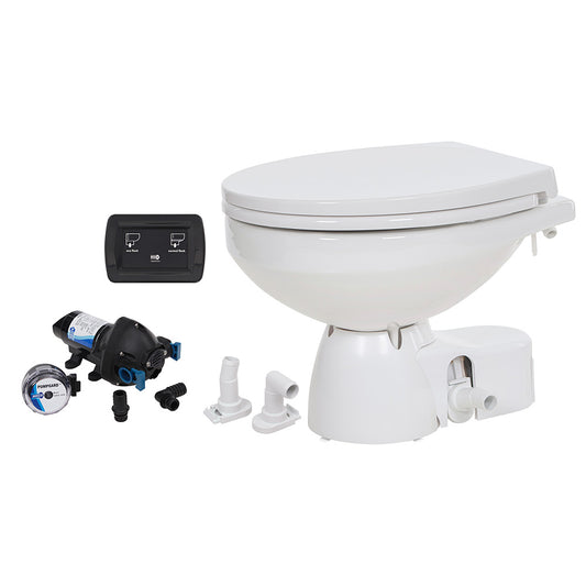Jabsco Quiet Flush E2 Raw Water Toilet Regular Bowl - 24V * Soft Close Lid