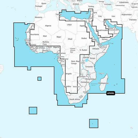 Navionics NAAF630L - Africa & Middle East - Navionics+