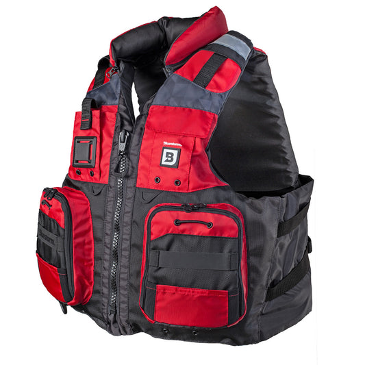 Bluestorm Classic Adult Fishing Life Jacket - Nitro Red - S/M