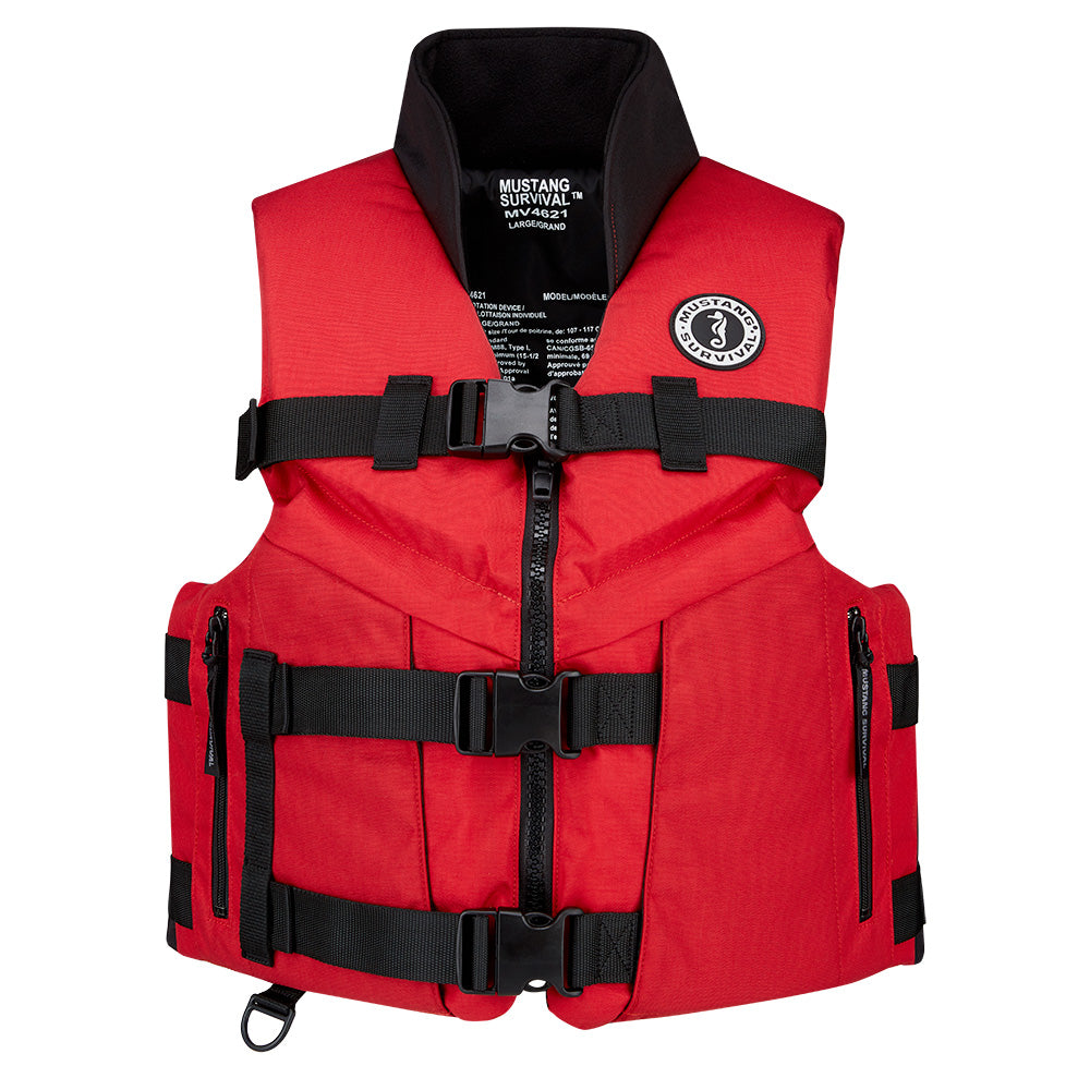 Mustang Accel 100 Foam Fishing Vest - Small - Red-Black [MV462602-123-S-216]