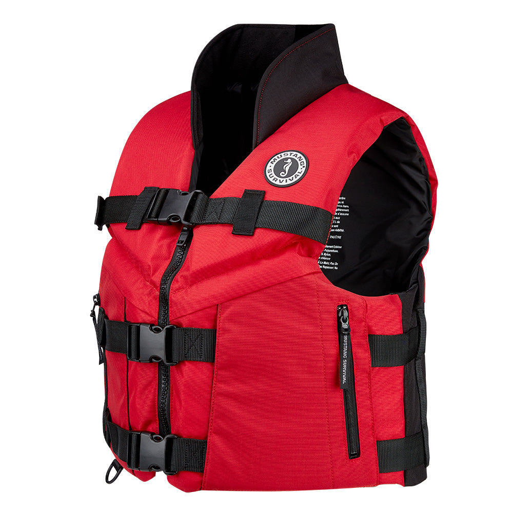 Mustang Accel 100 Foam Fishing Vest - XXL - Red-Black [MV462602-123-XXL-216]