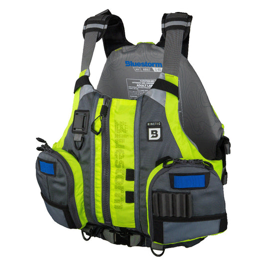 Bluestorm Kinetic Kayak Fishing Vest - Hi-Vis - 2XL/3XL