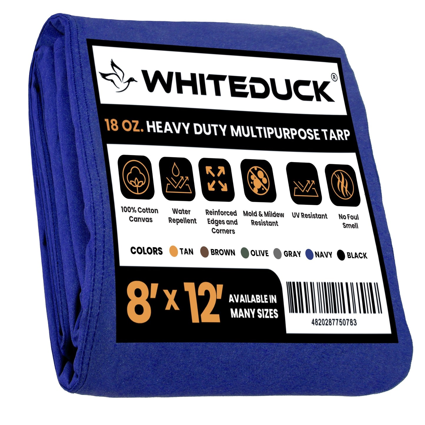 18 oz. 100% Cotton Canvas Tarp