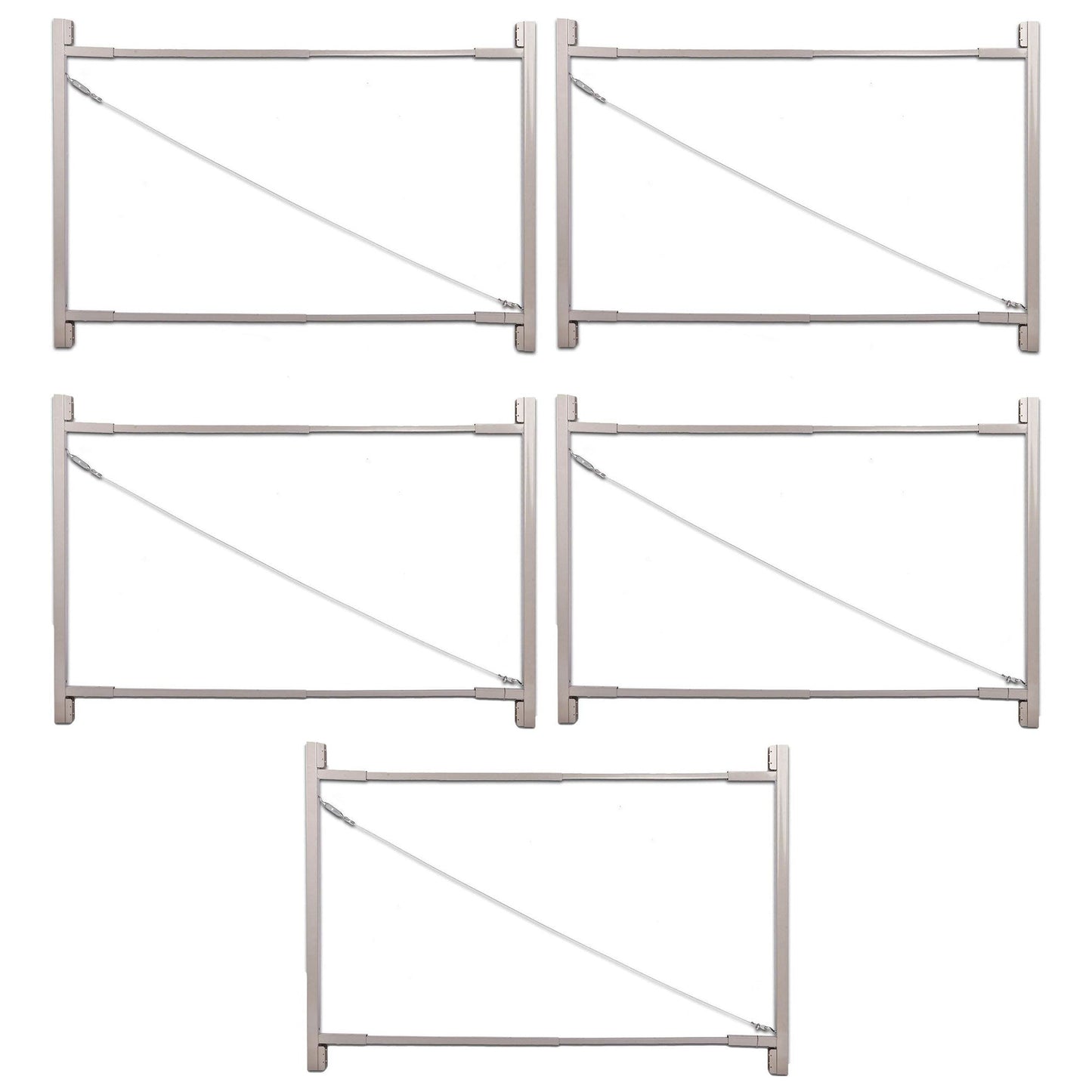 Adjust-A-Gate Steel Frame Gate Building Kit, 36"-72" Wide Up To 6' High (5 Pack)