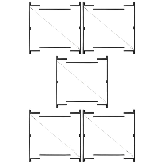 Adjust-A-Gate Steel Frame Gate Kit, 36"-60" Wide Opening Up To 7' High (5 Pack)