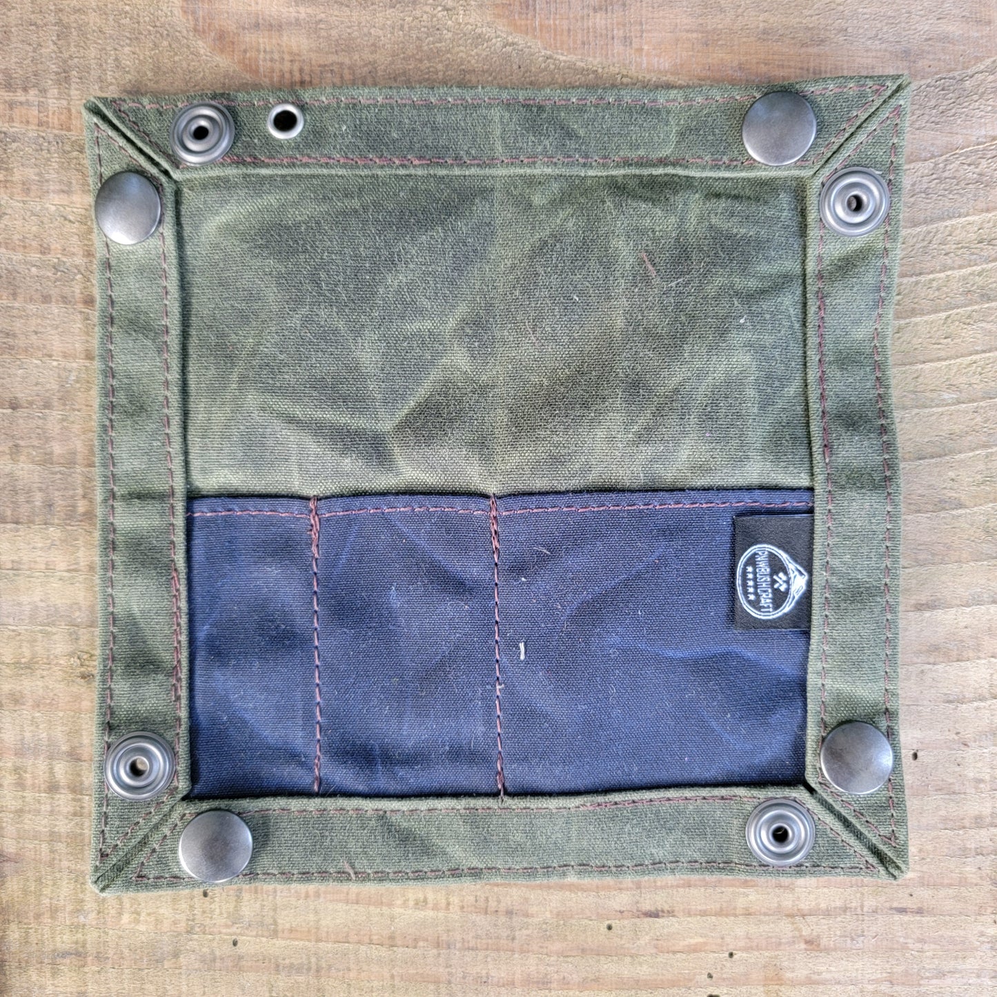 EDC Waxed Canvas Travel Tray for your Gear and EDC 2.0