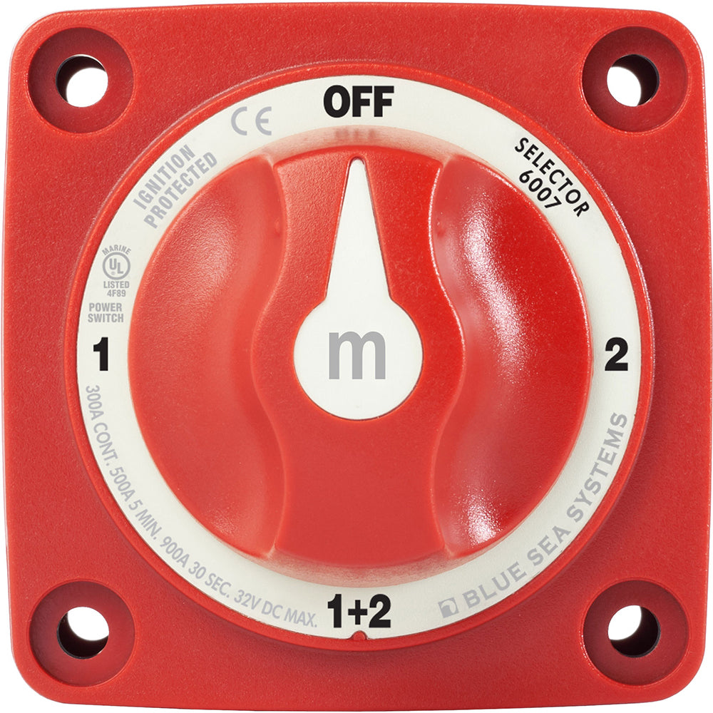 Blue Sea M-Series Battery Switch On/Off/On/Both with Knob