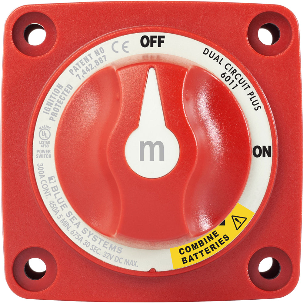 Blue Sea M-Series Battery Switch On/Off Dual Circuit Plus