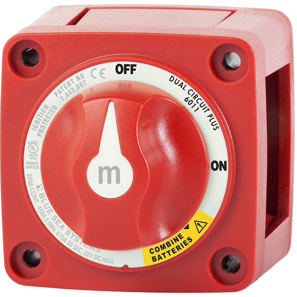 Blue Sea M-Series Battery Switch On/Off Dual Circuit Plus