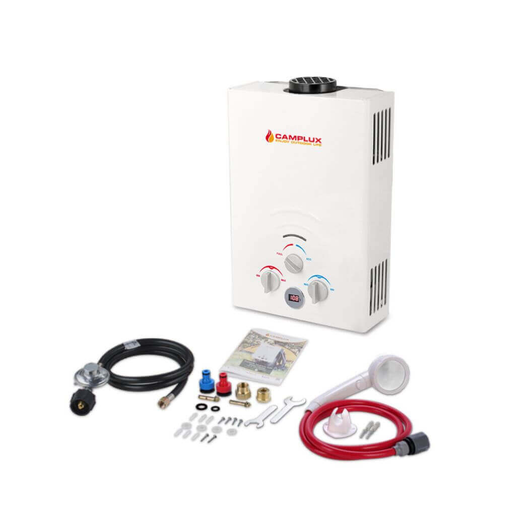 Portable Water Heater, Camplux 1.58 GPM Tankless Gas Water Heater