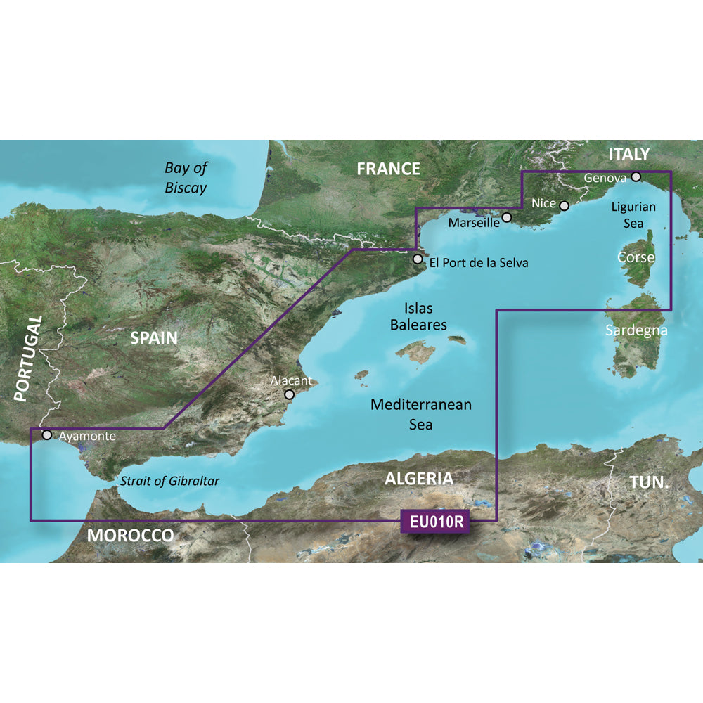 Garmin BlueChart? g3 Vision? HD - VEU010R - Spain, Mediterranean Coast - microSD*/SD*