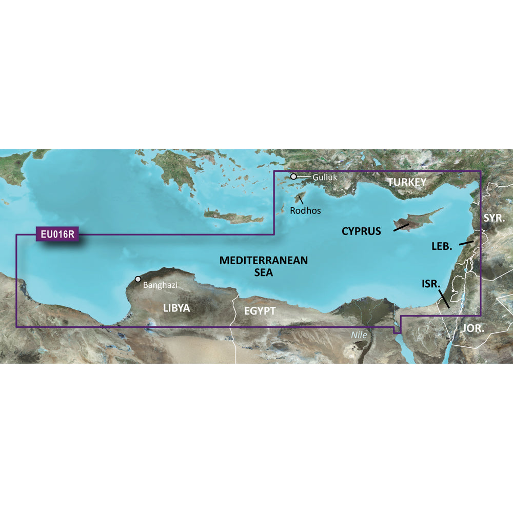 Garmin BlueChart? g3 Vision? HD - VEU016R - Mediterranean Southeast - microSD*/SD*