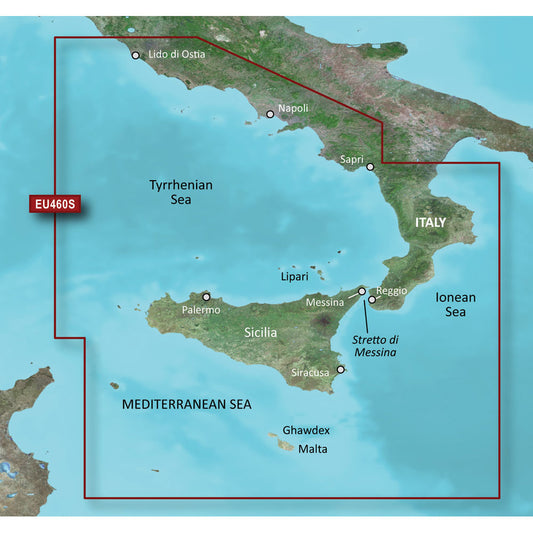 Garmin BlueChart? g3 Vision? HD - VEU460S - Sicily to Lido di Ostia - microSD*/SD*